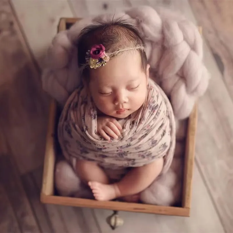 2025 Merino Woolen Blanket Baby Soft Backdrop Photography Props