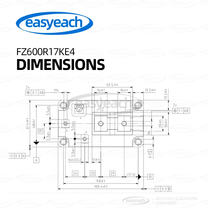 Nowy oryginalny import FZ600R17KE4 moduł IGBT 600A 1700V