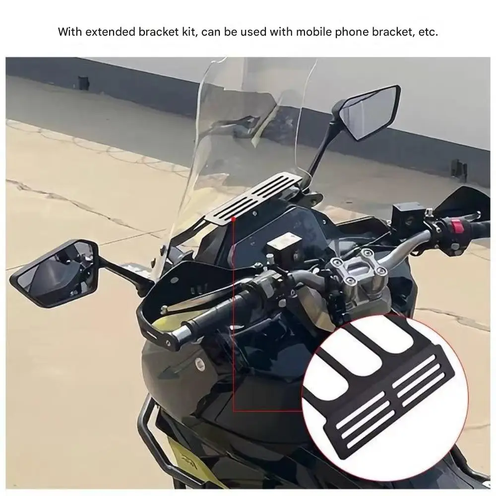 FOR SYM Husky ADV300 Rearview Mirror Bracket Multi-Functional Extended Support Forward-Moved Foldable Base Motorcycle Accessory