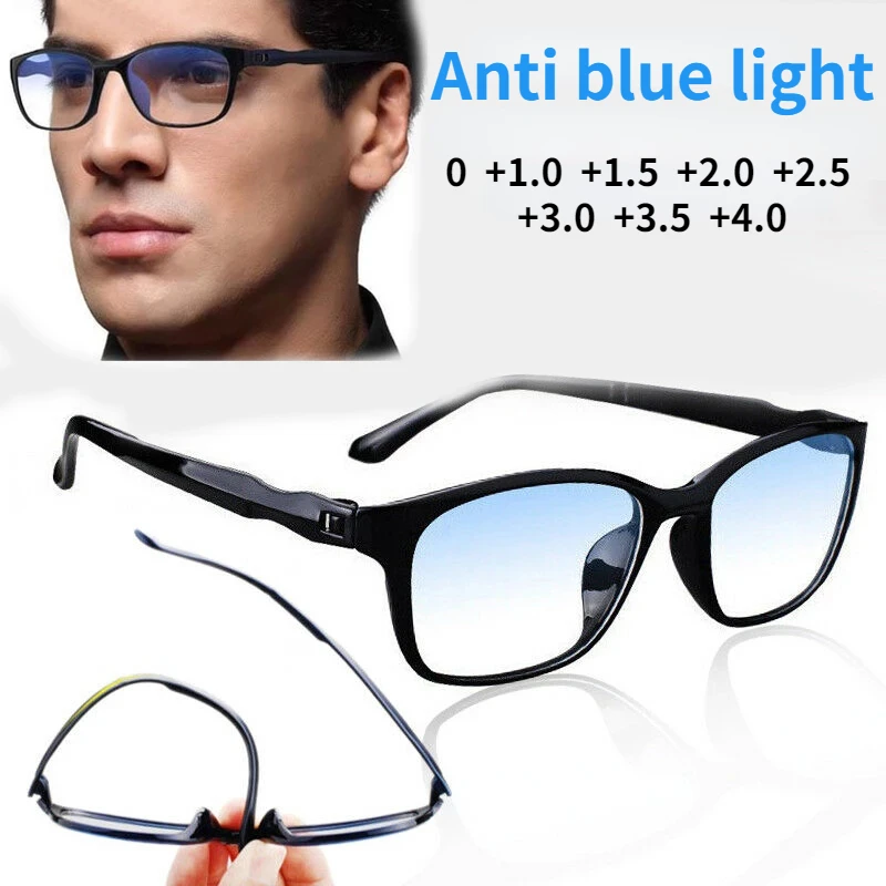 

Blue Light Blocking Reading Glasses Men Women Presbyopia Eyeglasses Antifatigue Computer TR90 Eyewear Glasses +1.5 +2.0