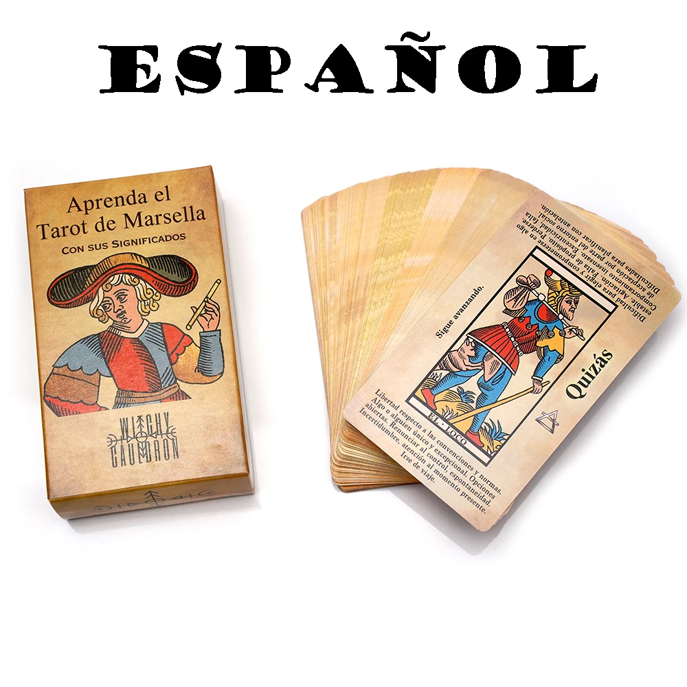 Tarot de Marsella para Principiantes en Español Cartas de Tarot Ilustradas con Significados para una Interpretación Fácil Aprende a Leer el Tarot con el Clásico Tarot de Marsella