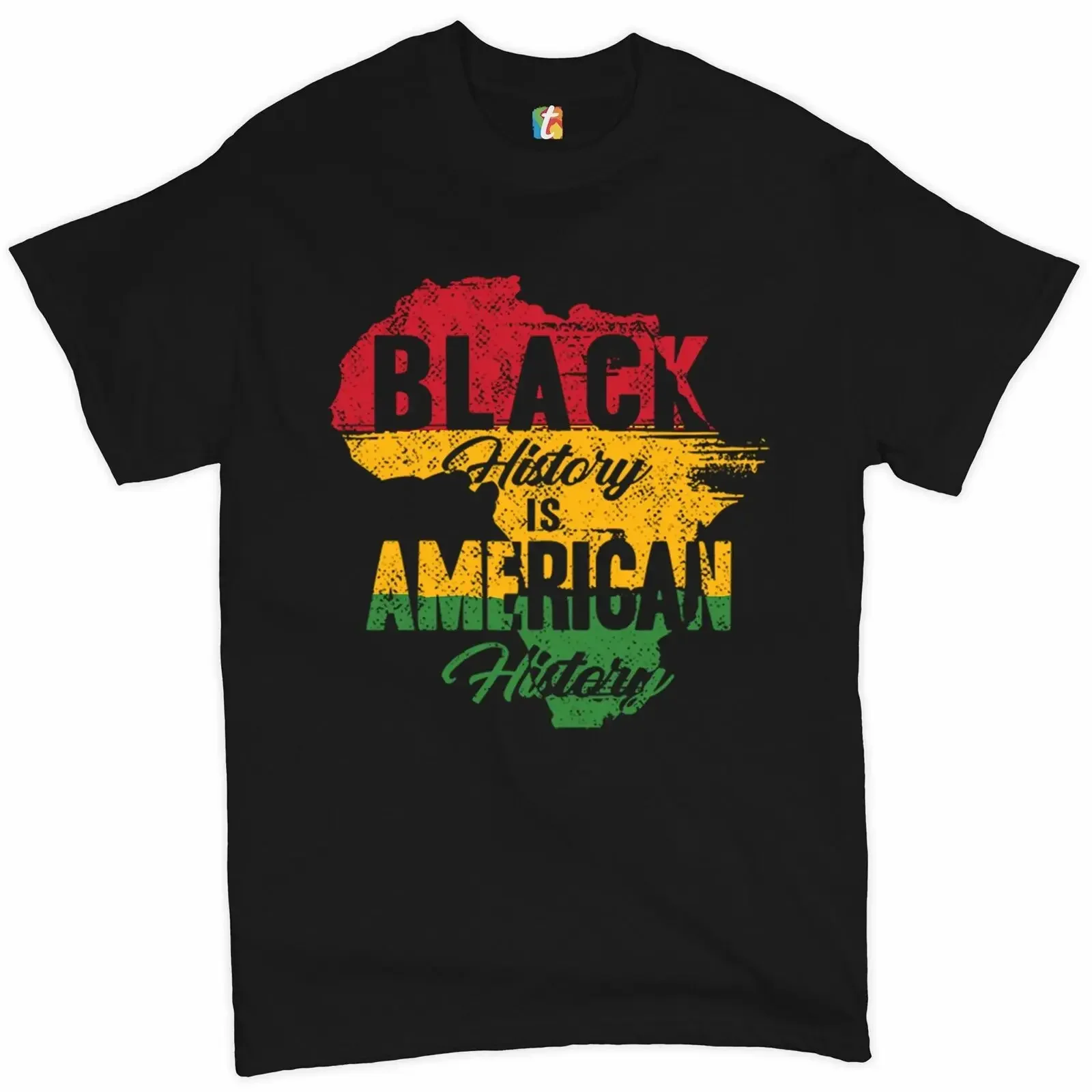 

Black History Is American History - Black Lives Matter T-Shirt 100% Cotton O-Neck Short Sleeve Casual Mens T-shirt Size S-3XL