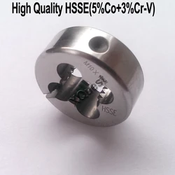 XQuest HSSE Left Hand Round Split Die M2 M2.5 M3 M3.5 M4 M4.5 LH Adjustable dies M5 M6 M7 M8 M9 M10 M12 M14 for stainless steel