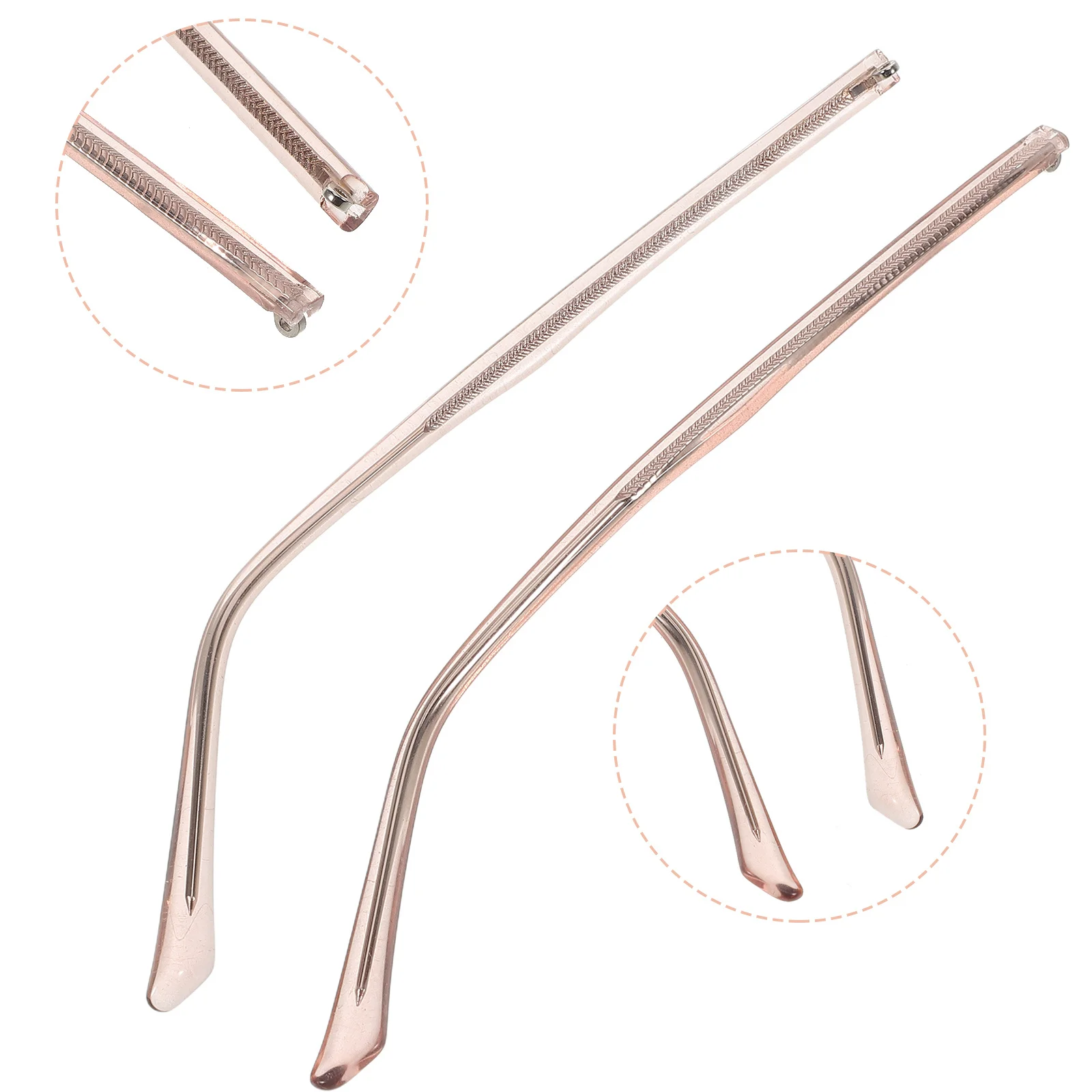 

1 Pair Arms For Eyeglasses Universal Metal Frame Lightweight Comfortable Fit Eyeglass Arm Glasses Arm Replacement