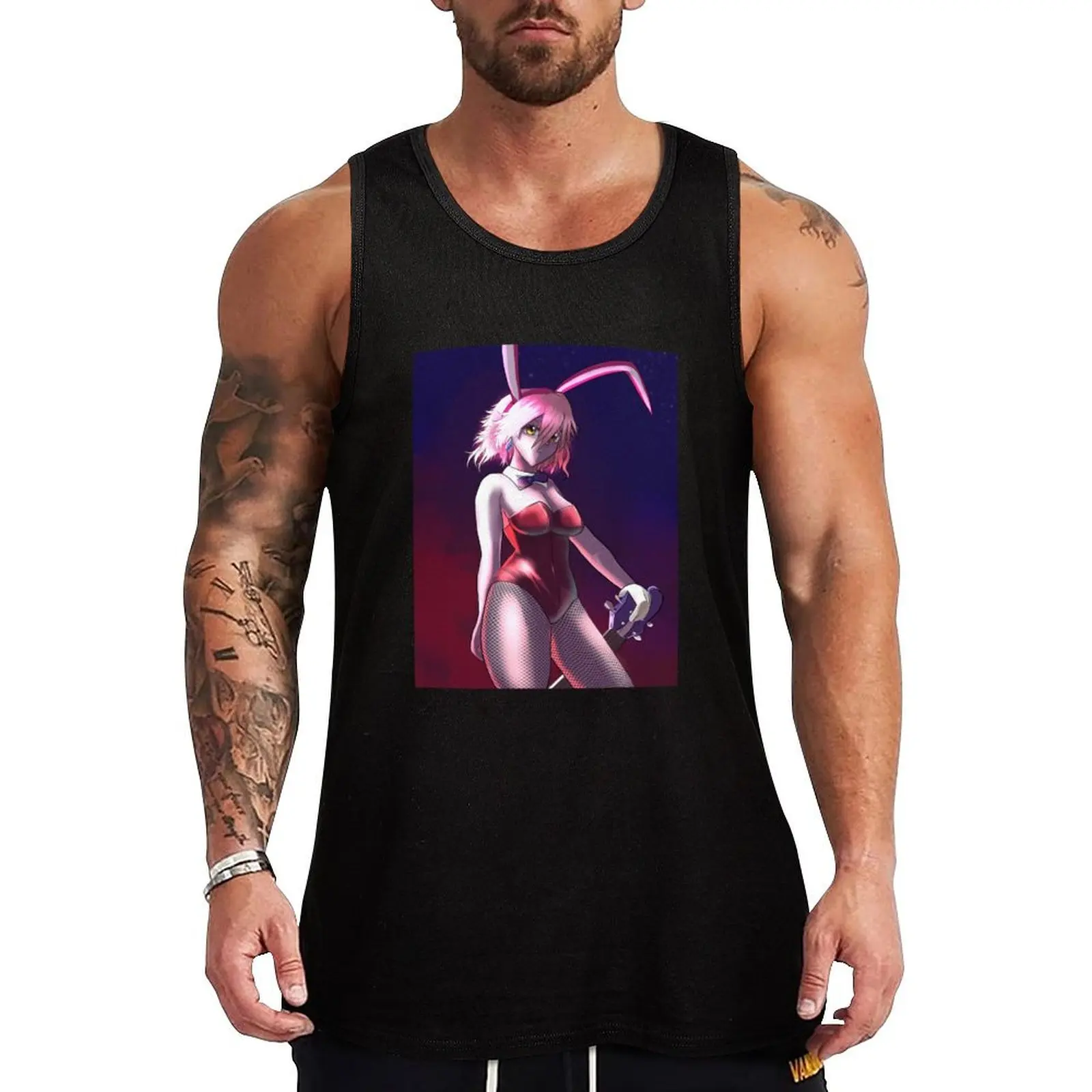 

FLCL Tank Top Comfort Stretch Tank Top Relaxed Fit Sleeveless