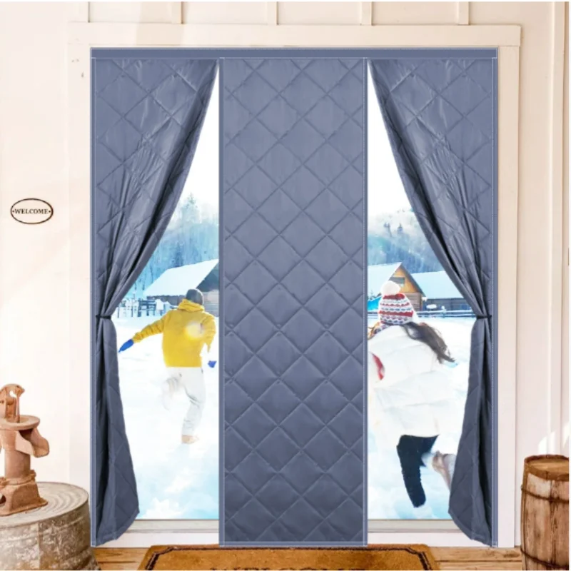 Magnetic Winter Cotton Warm Door, Thickened, Household Air Conditioning, Thermal Insulation, Windproof Partition Curtain