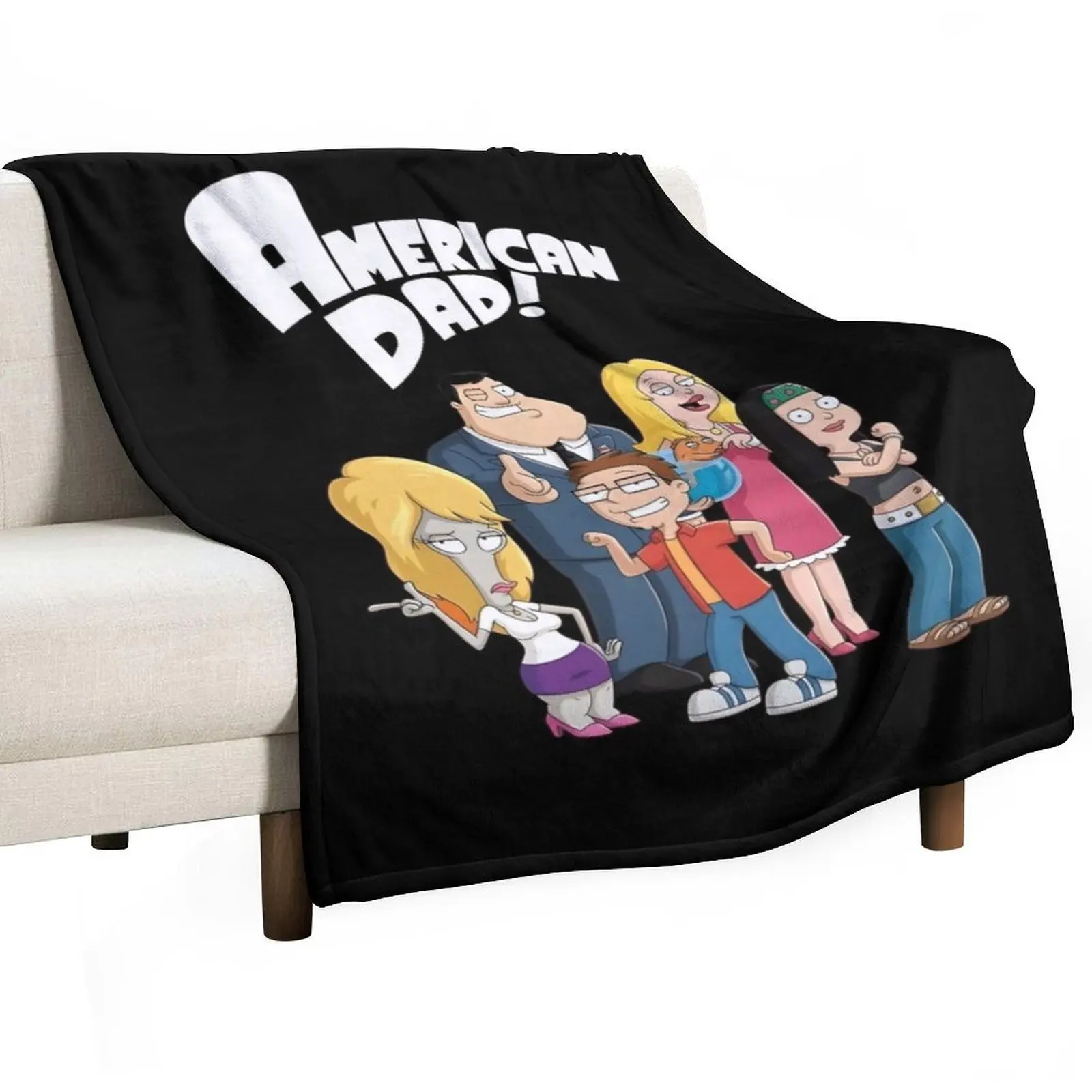 

American DAD Throw Blanket cosplay anime Furry Blankets