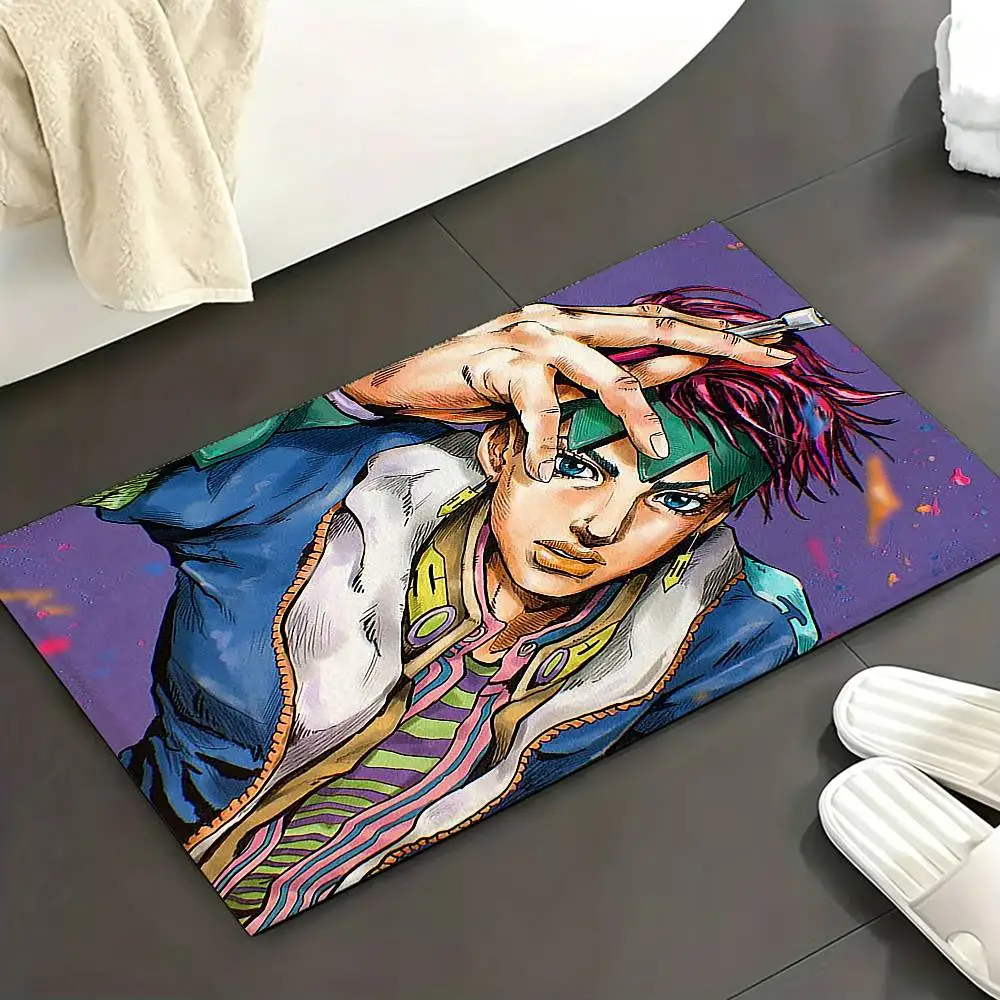 J-Jojo B-Bizarre A-AdventureS Bedroom Decor Carpet for Living Room Thick Plush Study Floor Mat Home Fluffy Soft Rug 6
