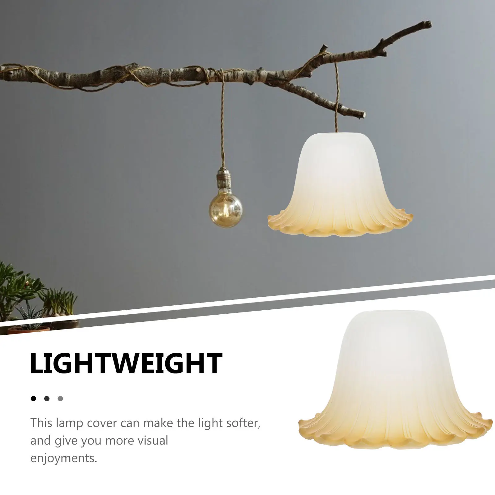 Glass Chandelier Lamp Shade Modern Ceiling Lights Shade Sturdy Easy Assemble for Living Room Restaurant Bars Glass Lights Canopy