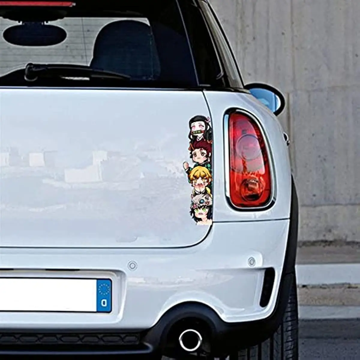 Demon Slayer Both Sides Peeker Car Stickers Anime Sticker Waterproof Sunscreen  Laptop Decals  Bumper Stickers