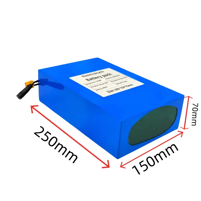 100%New Original 48V 50ah 13s8p Lithium Battery Pack 48v 38000mAh 2000W Citycoco Motorized Scooter Batteries Built in 50A BMS