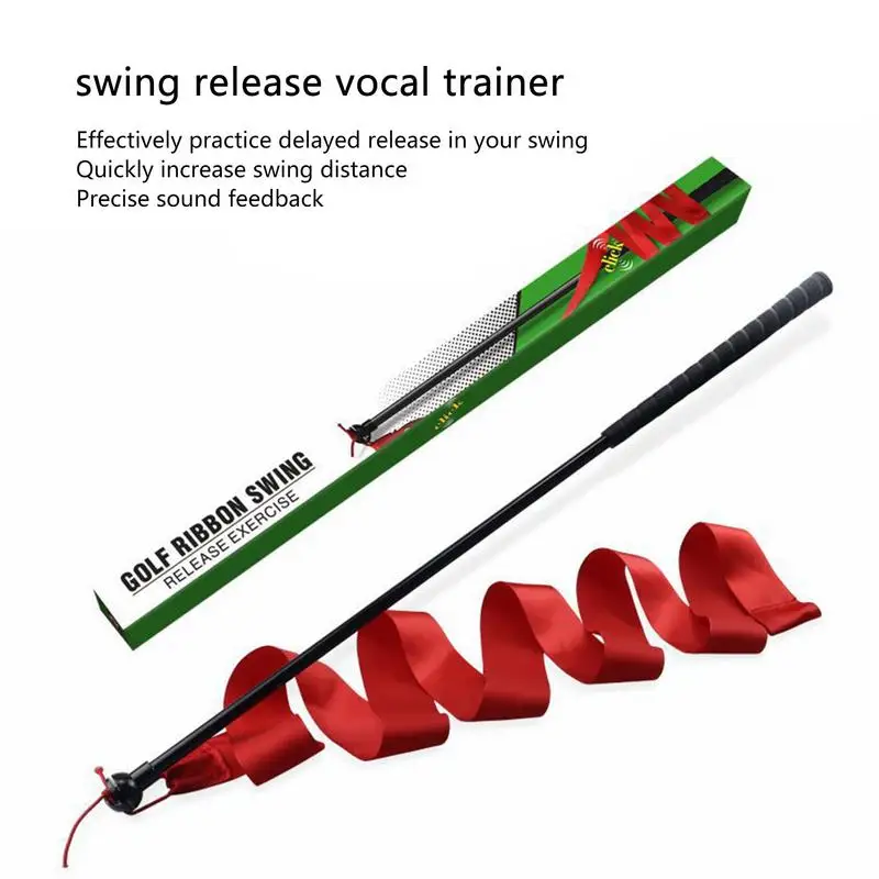 Swing Release Trainer Compact Colored Ribbon Swing Trainer Reliable Swing Training Aid Equipment Reusable Golf Trainer Practice