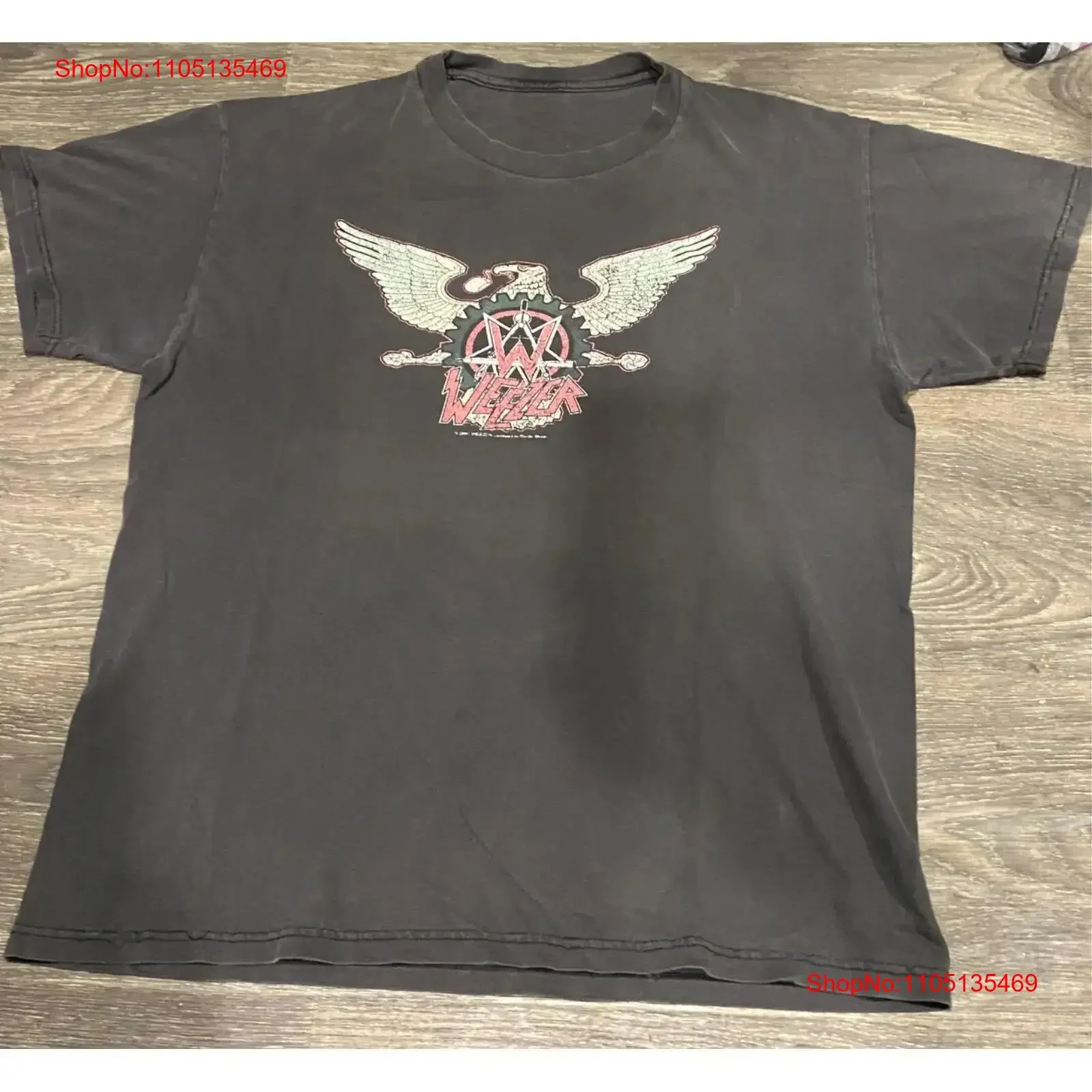 

Винтажная футболка Weezer Geektanic 2001, футболка Cinder Block Slayer пародия, средний винтажный потертый homme, повседневный топ для повседневной носки