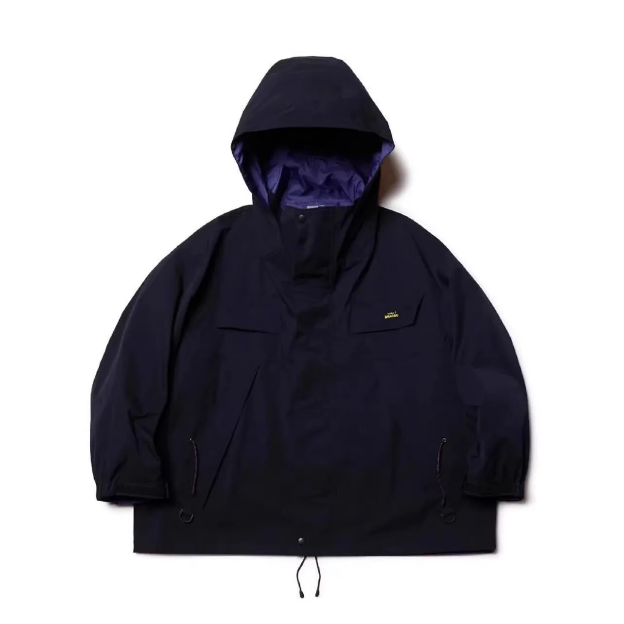 23SS كولور آبي تشغيل لونين اليابانية الربط مقاوم للماء الربط مهارة Stormtrooper معطف مقنع