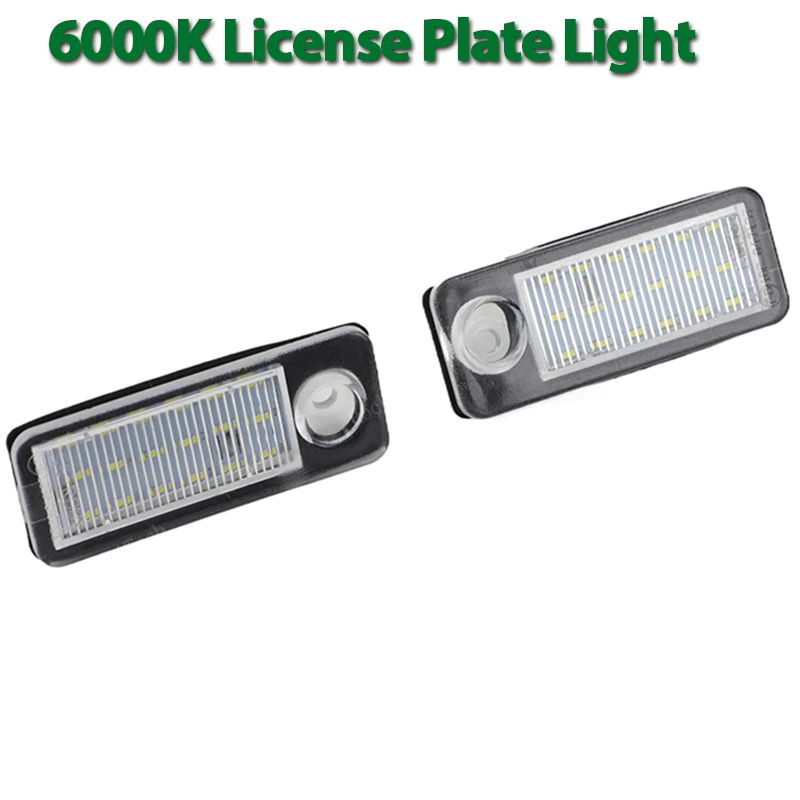 2x Canbus LED Number License Plate Light Lamp For Audi A6 C5 4B Avant Wagon 1997-2004 RS6 RS6 Plus 2002-2004