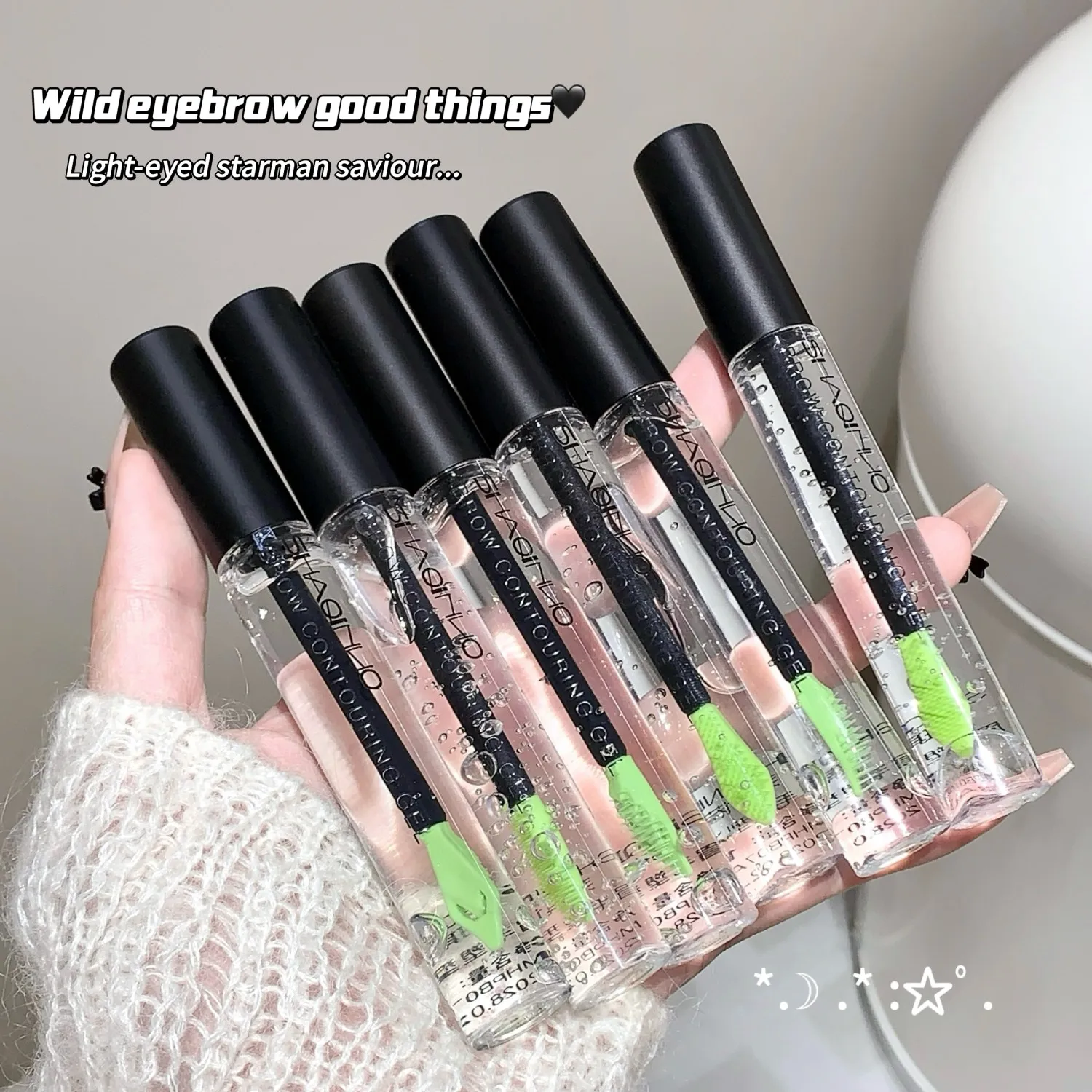 Żel do brwi 3D Shaping Clear Root Wild Eyebrows, transparentny, utrwalający stylizację, trwałość 16 godzin, wodoodporny, szybkoschnący, liftingujący makijaż brwi.