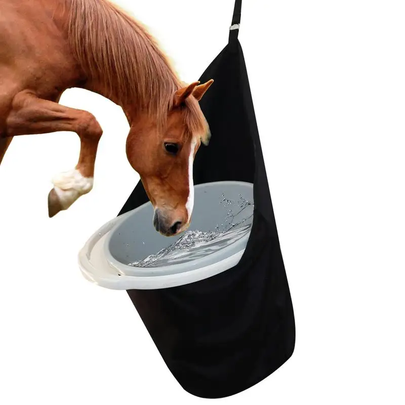 

Horse Hay Bag Waterproof Oxford Large Feeder Bag Slow Feed Cloth Bag Full Day Feeding Horse Equipment Farm Equestrian Supplies