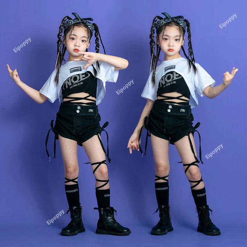 Jazz Dance Dress Girl Jazz Open Umbilical Suit Fashion Model runway runway runway fashion dress Hip Hop Hip Hop performance