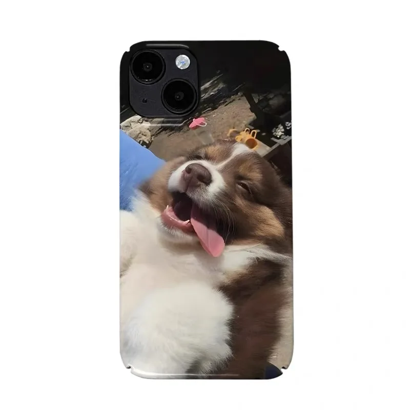 

Cute Tongue Sticking Dog Cartoon Case for IPHONE 17 16 ProMax 15 14 Plus 13 12 MINI 11 PRO 16Plus XR XS MAX Acrylic Phone Cover