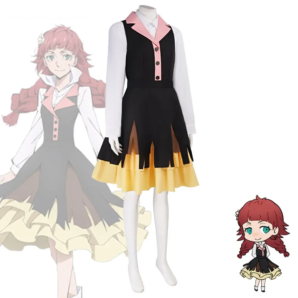 Anime Bungo Stray Dogs Lucy Maud Montgomery Cosplay Costumes wig Dress Halloween Carnival Party Dressing For Women