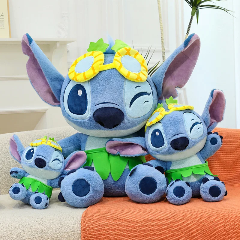 

30/85cm Disney Lilo and Stitch Plush Toy Cartoon Anime Stuffed Kawaii Summer Day Stich Doll Plushie Kids Birthday Xmas Gifts