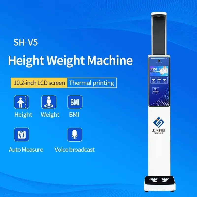 Ultrasonic Height Weight Scale Digital Height Weight Scale for Human with Printer