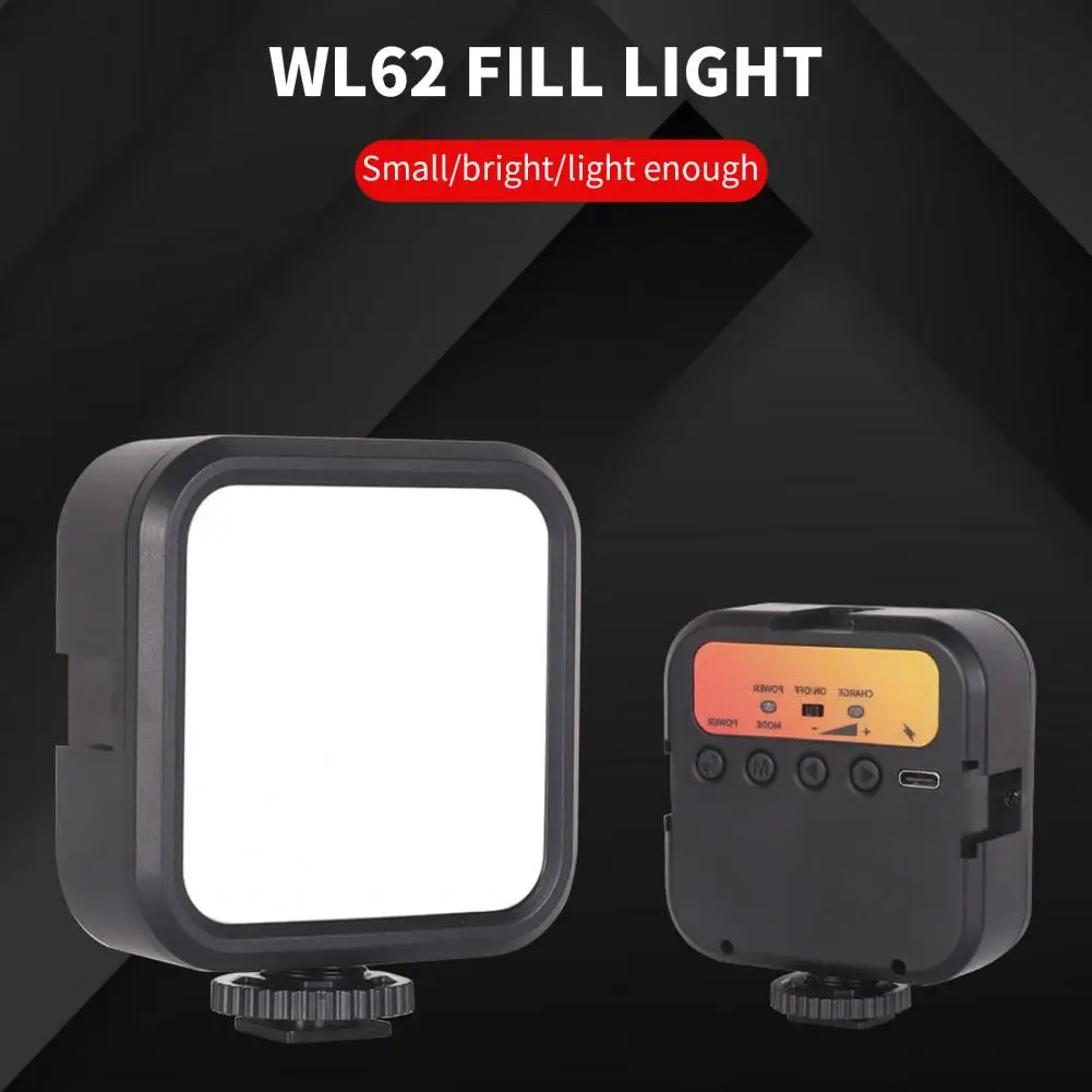 1 Set Video Light Triple Colors Fill Lights High Light Efficiency Spliceable Panel Lamp Outdoor Indoor Live Square Soft Light