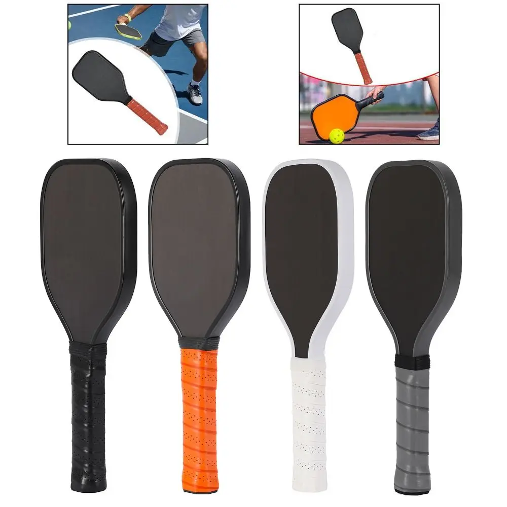 Carbon Fiber Pickleball Training Paddle Frosted Surface Long Handle Pickleball Core Sweet Spot Wear Resistant USAPA Approved