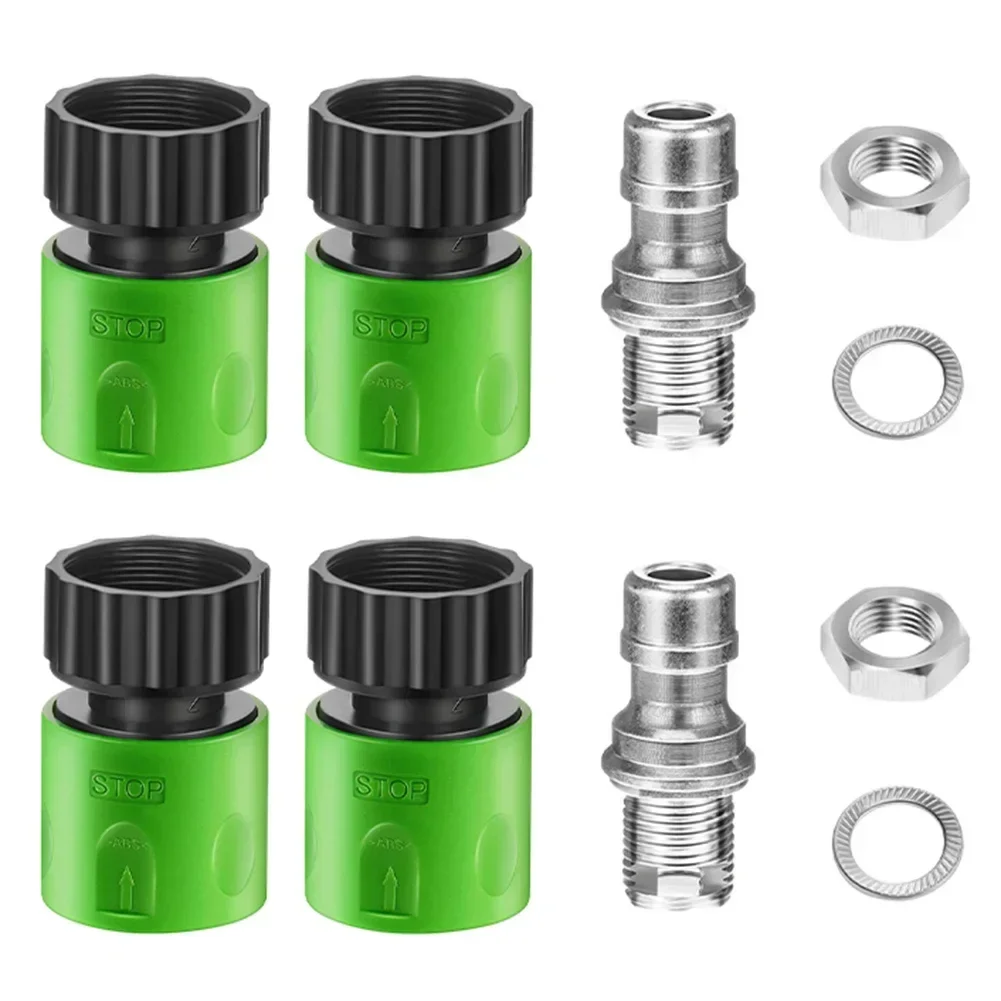 

Lawn Mower Deck Wash Kit Deck Wash Adapter Attachment Kit Riding Lawn Mower Cleaning Accessories Quick Connectors Steel Nozzle