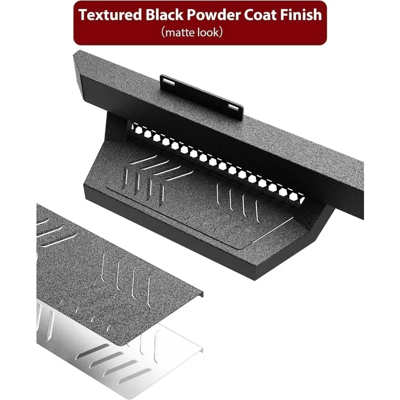 4LB Black Powder Coating Den Side Steps Fits  C Sierra 00