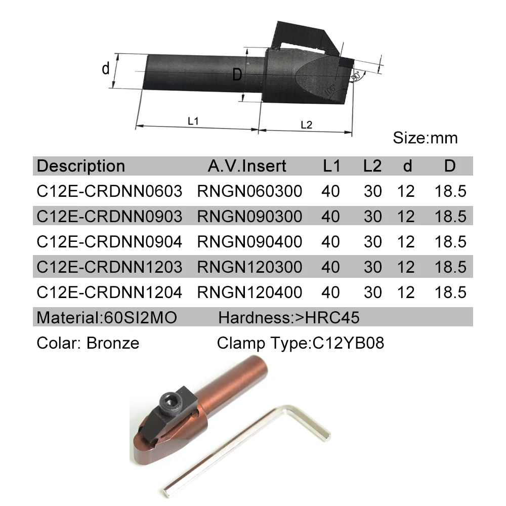 PCD CBN round milling insert RNGN0603 RNGN0903 RNGN1203 RNGN1204 RNGN cylinder head turning cutter engine block resurfacing tool