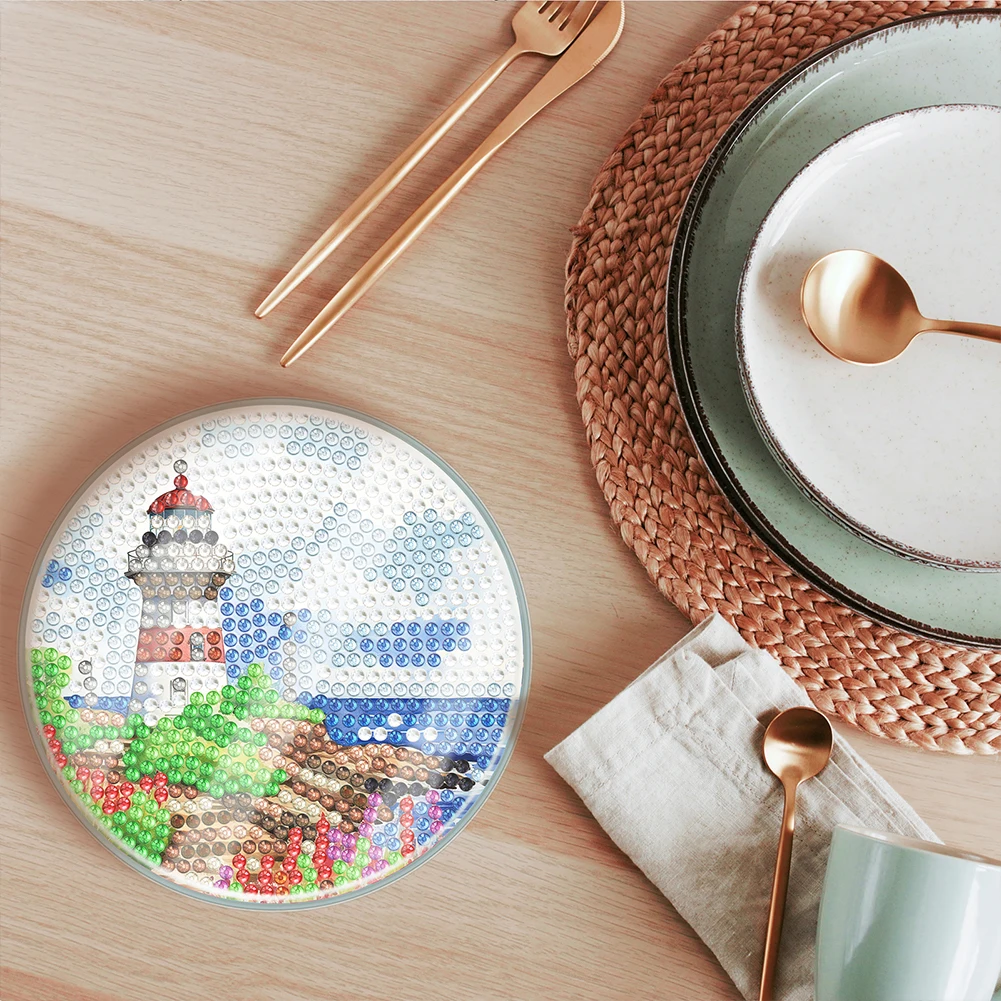 

6PCS Diamond Painting Coasters Kits Special Shape Acrylic Full Drill Diamond Coaster Washable Diamond Painting Art Coaster Kit