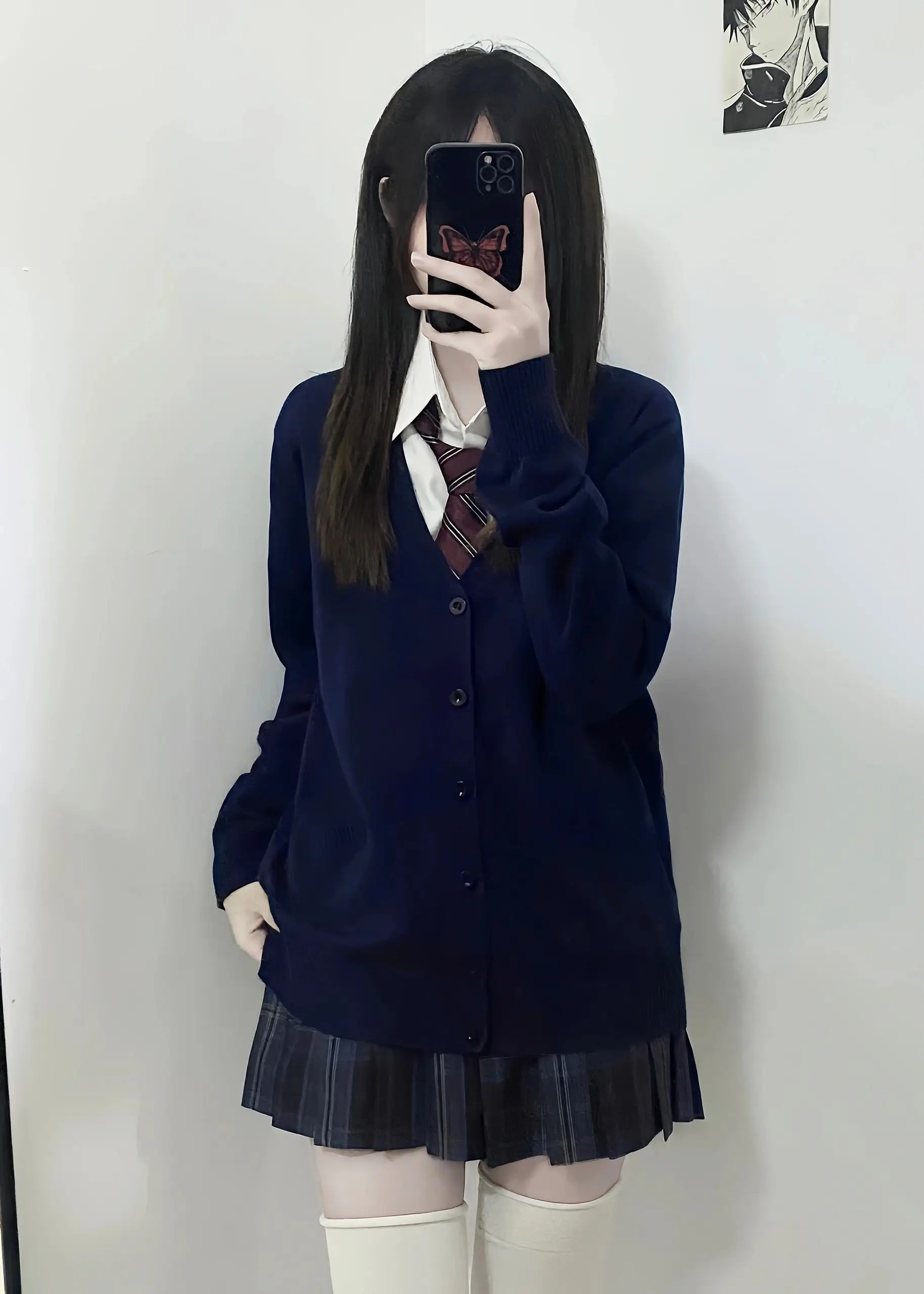 Navy blue cardigan