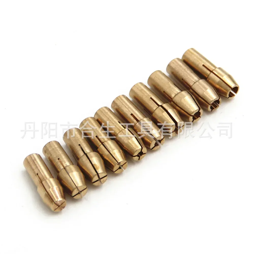 10pc brass chuck 0.5-3 electric grinding clamp mini drill