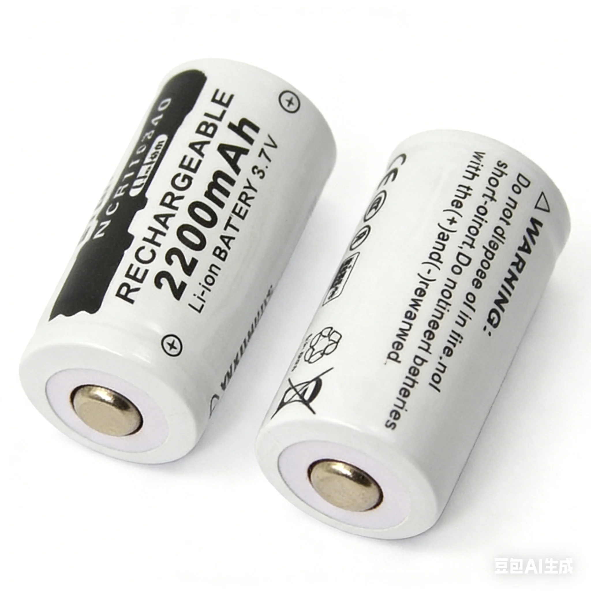 2200mAH 3.7V CR123A 123A 16340 Rechargeable Li-ion Battery For Flashlight