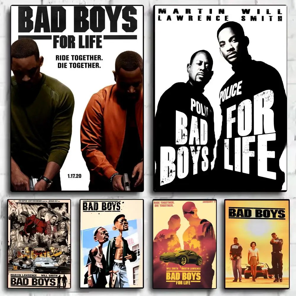 Classic Movie B_Bad Boys Poster Decorative Wall Art Stickers Mural Photo Print for Home Living Room Hallway Decor