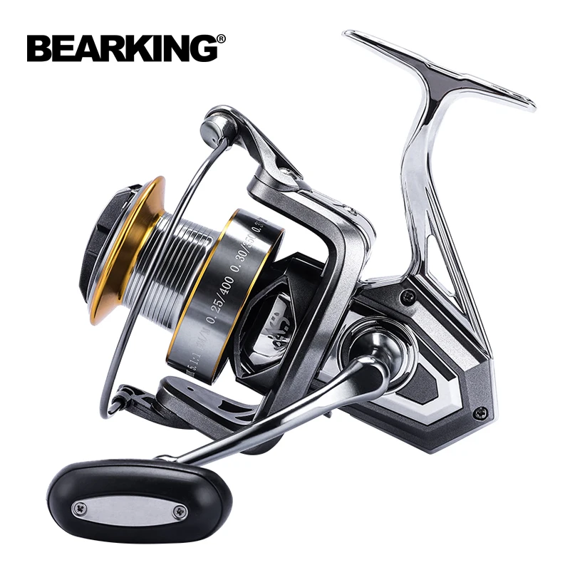 BEARKING AC3000-12000 Full Metal Spinning Fishing Reel 10+1BB 15KG Max Drag Power Reel for Saltwater Trolling Surf Fishing