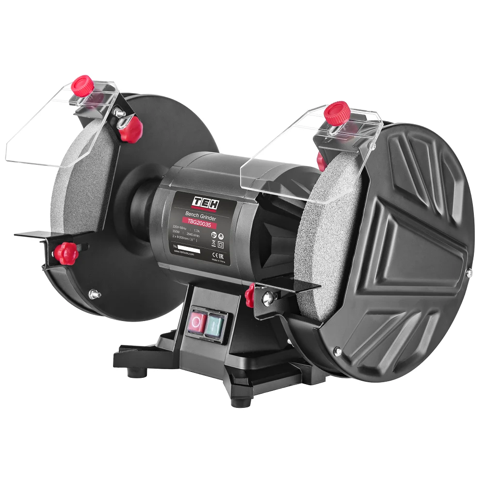 

TEH Electric 200mm Industrial Bench Grinder Model TBG20035 12.7/32mm Bore M12 Spindle 20mm Thick Disc 50Hz 1 Year Warranty for