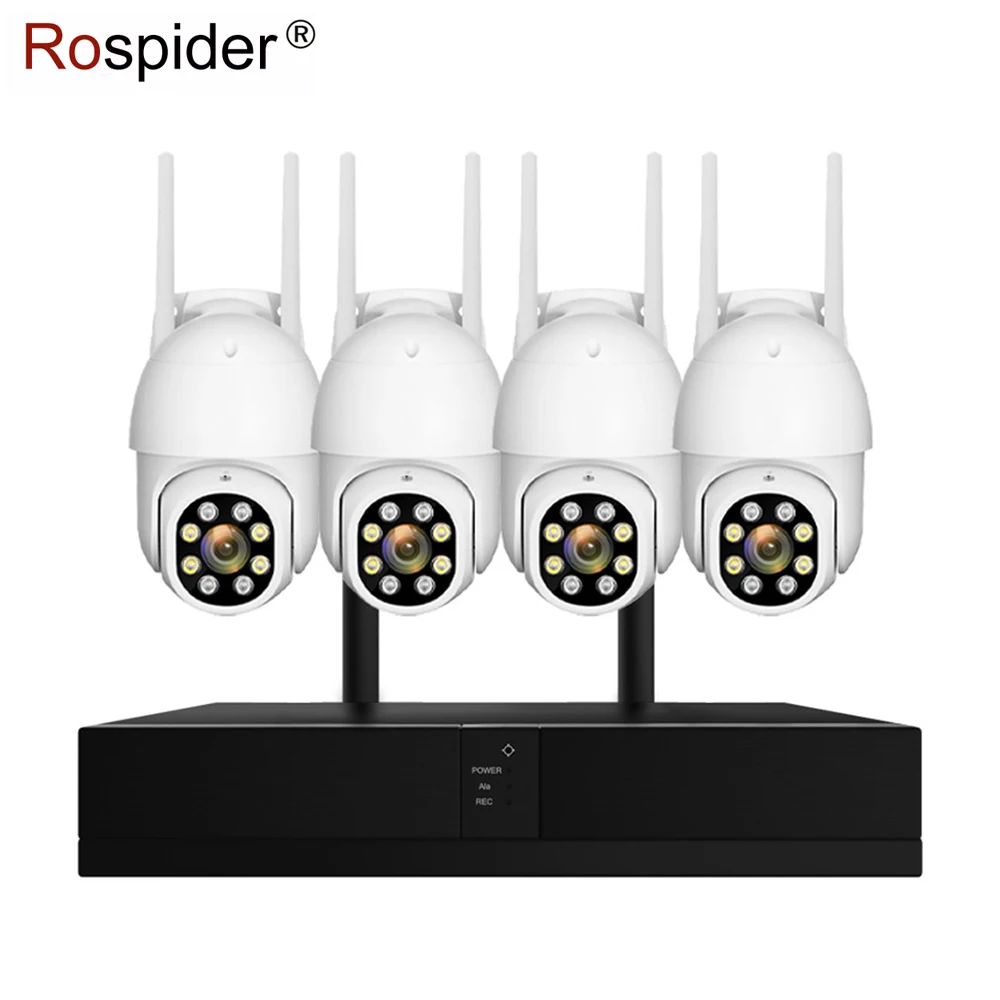 

10 pcs /lot 4MP WiFi CCTV System 4 CH NVR Security Camera System Two Way Audio Outdoor Wireless IP Camera Video Surveillance Kit