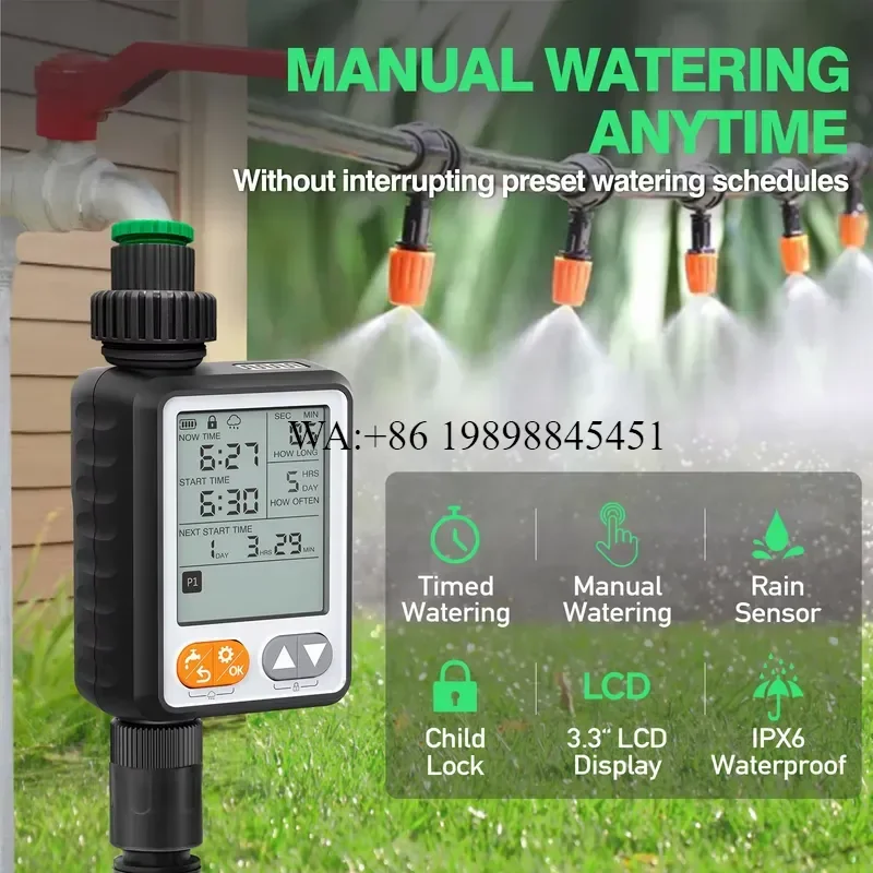WMWMNU Smart Drip Irrigation System Automatic Watering Kit for Garden Lawn Outdoor Plants Smart Hose Timer