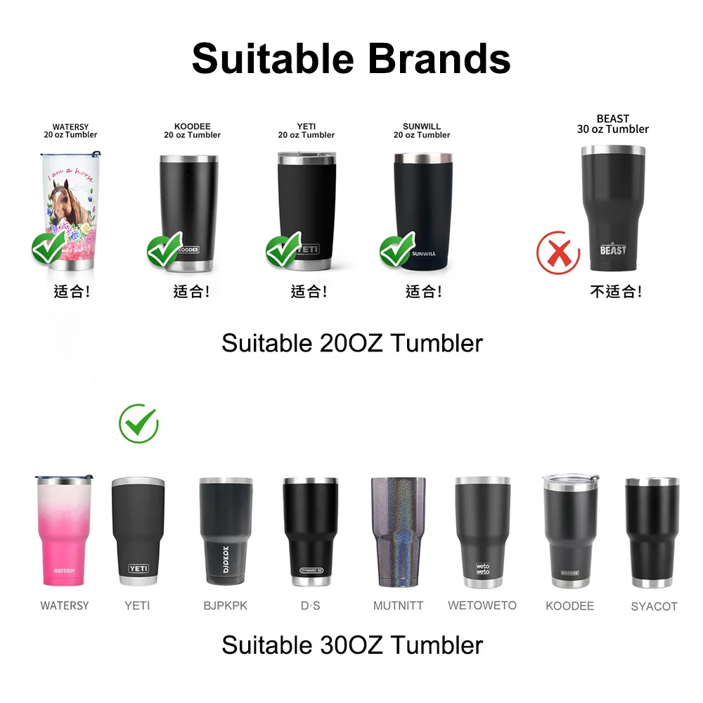 20/30oz Tumbler Handle Water Thermos Bottle Holder Travel Drinkware Holder Coffee Cup Portable Insulated Bottles Accessories