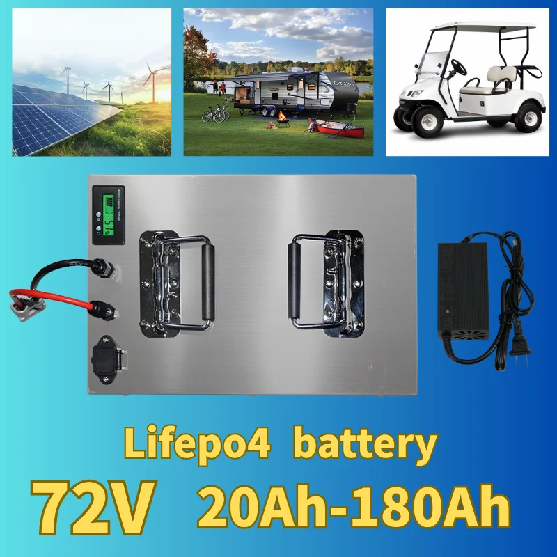 

PulsePod 72V 20Ah 40Ah 60Ah 80Ah 100Ah 120Ah 150Ah 180Ah lifepo4 lithium battery for scooter inverter go cart motorcycle