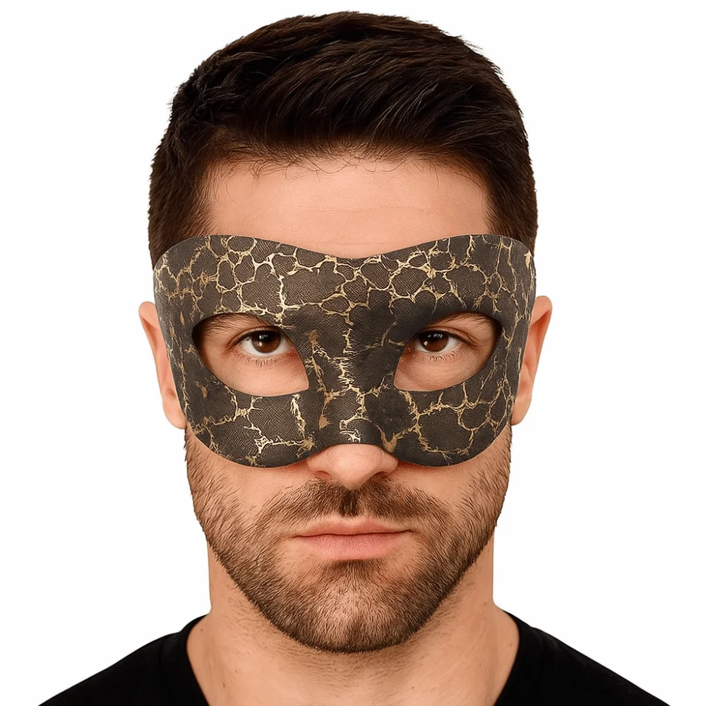 

Fashion Plastic Halloween Masks Durable Reusable Jazz Mask Gold Venetian Masquerade Half Face Mask Carnival