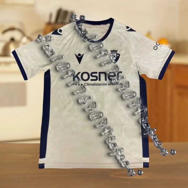 

24-25 Новая горячая рубашка La Liga Osasuna Рубашка с 3D принтом Мужская и женская детская рубашка Спортивная повседневная рубашка больших размеров Топ