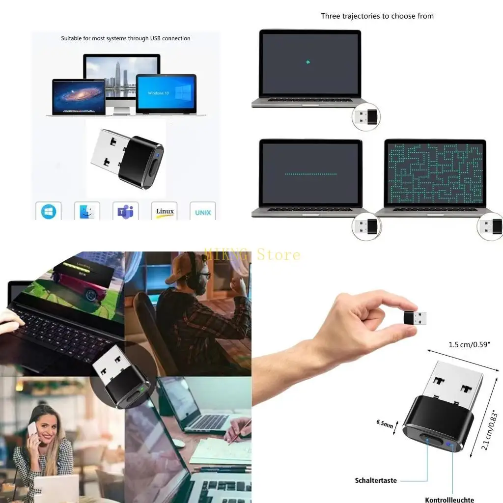 USB Mouse Jiggler Dover غير القابل للكشف