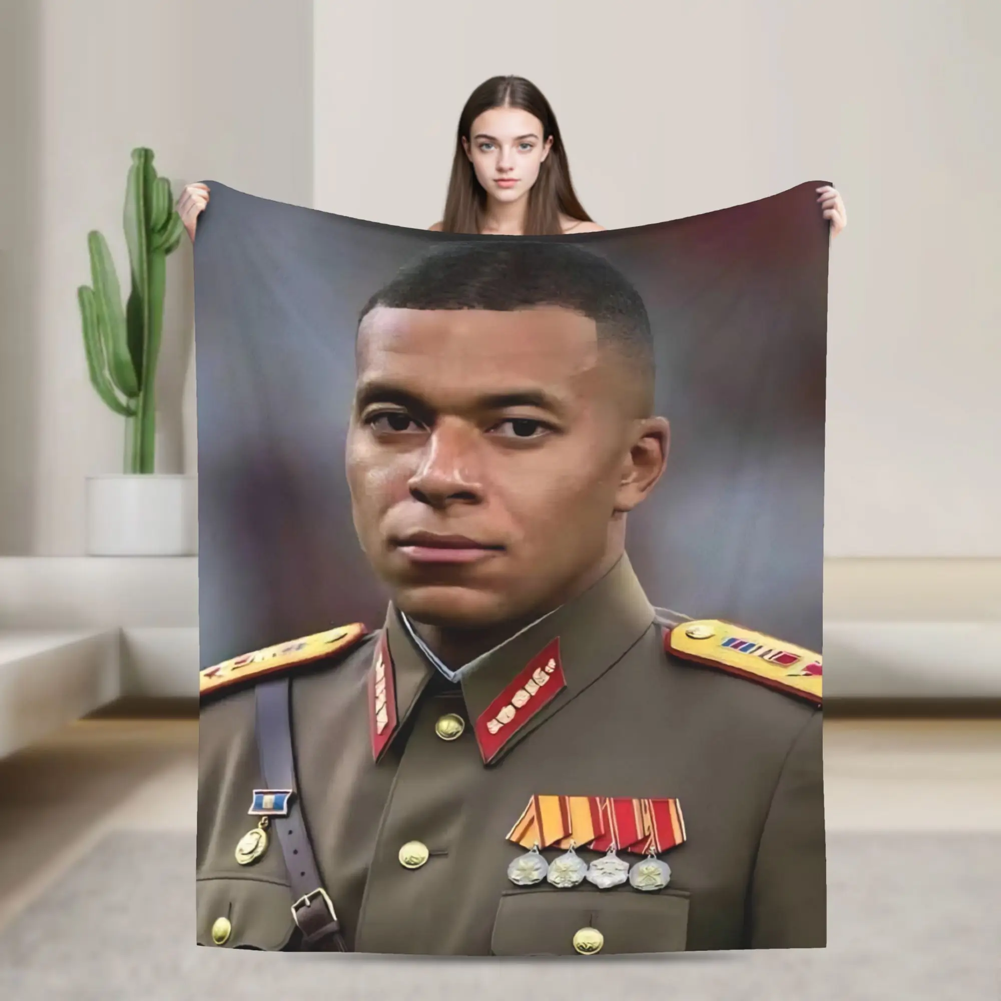 Kylians Mbappes Dictador Meme Blanket Cover Flannel Warm Throw Blankets for Home Couch Bedspread