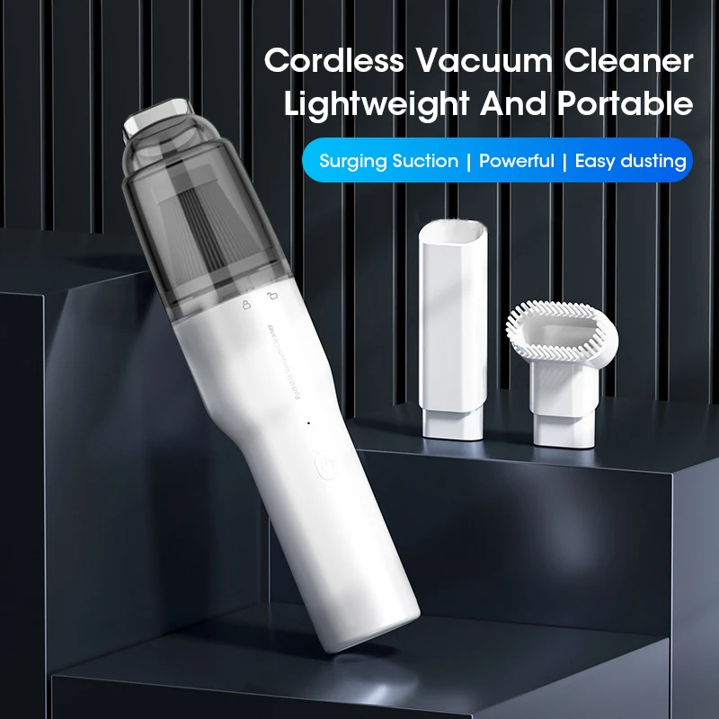 Mini Wireless Handheld Car Vacuum Cleaner Multi Functional Strong Suction Low Noise Portable Convenient for Car Home Cleaning