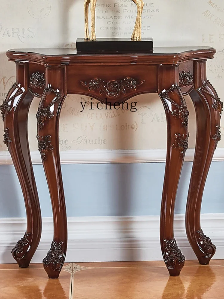 Hallway Table Wall-Mounted European-Style Entrance Cabinet Sofa Back Cabinet Back Several Wall-Side Cabinet