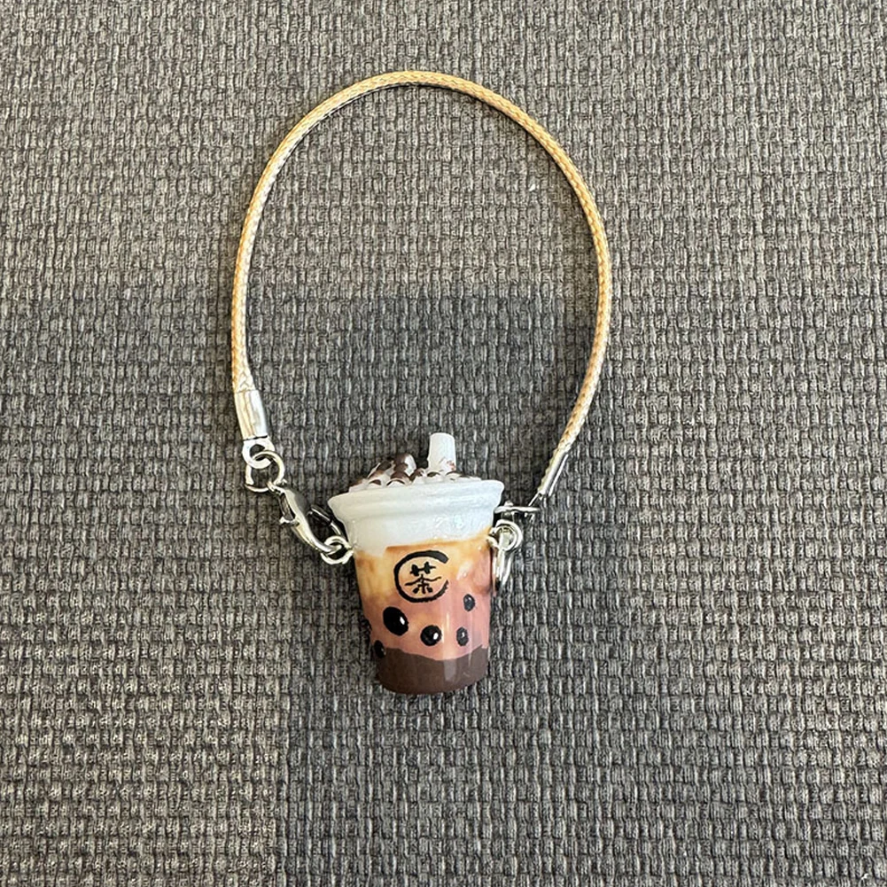 Cubo de palomitas de maíz de resina Kawaii de dibujos animados, colgante de figuras en miniatura para accesorios Labubu