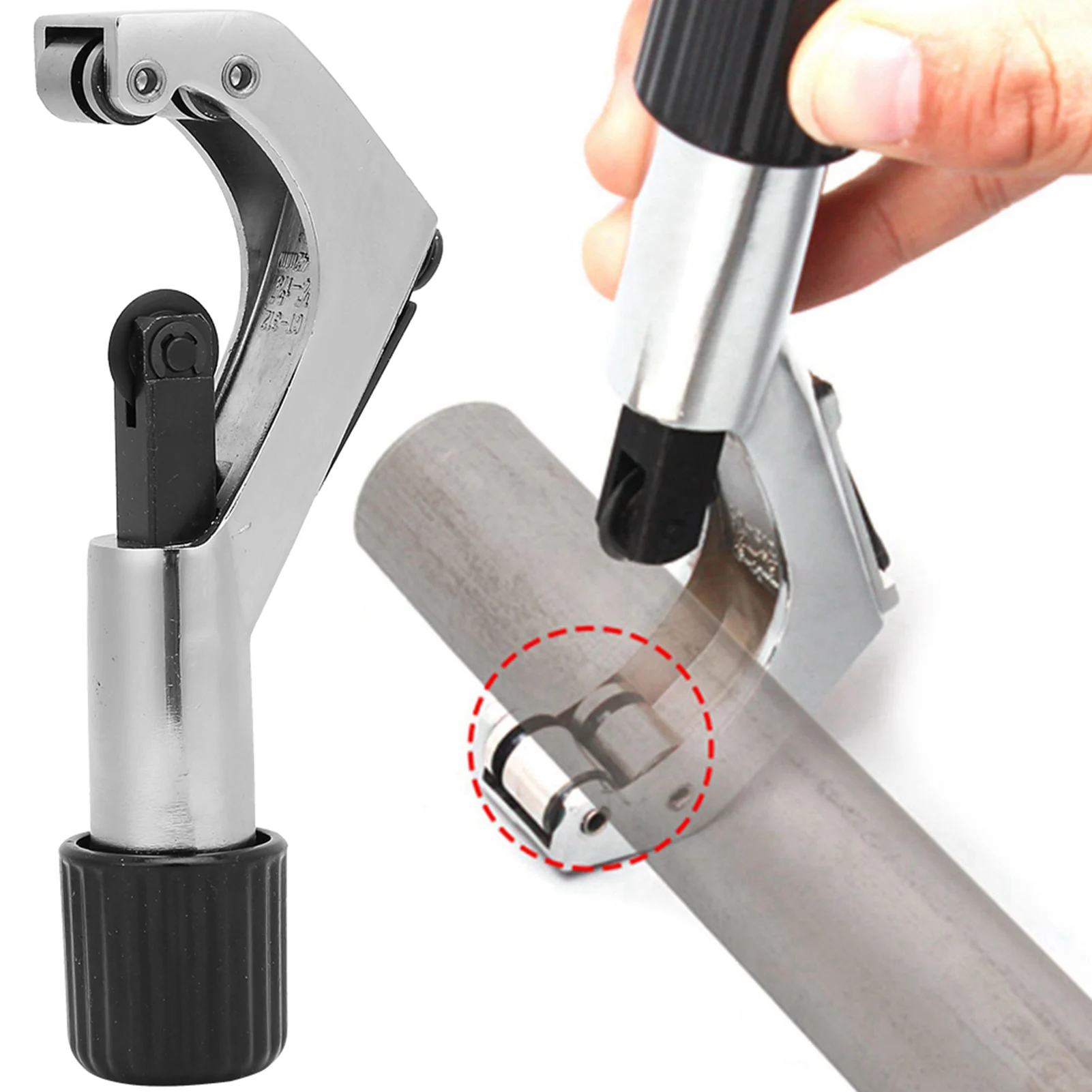 Bicycle Fork Cutter, Mountain Bike Steerer Tube Cutter, 6-42mm OD Steel Bike Accessory, Easy Cutting Tool for Fork, Handlebar, S